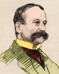 Arrigo（Enrico）Boito（1842-1918）、イタリアの詩人、ジャーナリスト、小説家、作曲家の肖像。